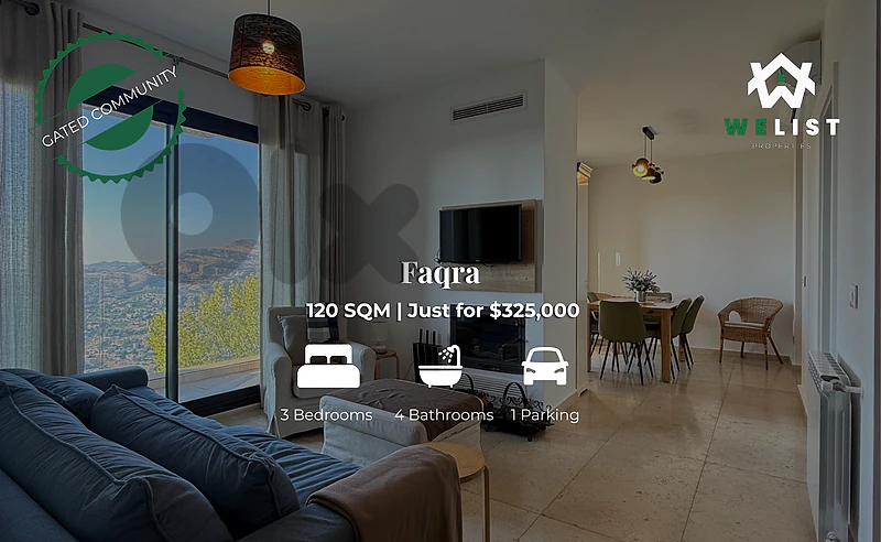 Chalet duplex for sale in Faqra شاليه للبيع في منطقة فقرا