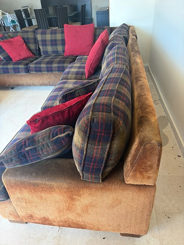 Large Solid Wood Corner Sofa 300x245 cm – Heavy Duty Quality