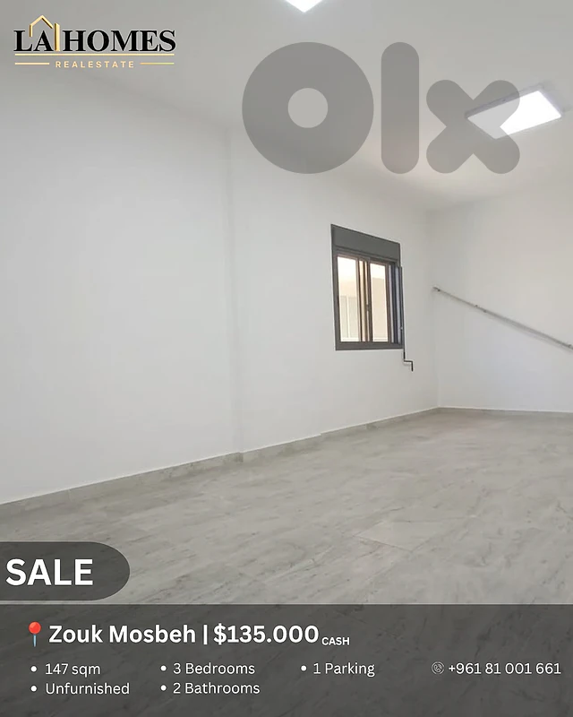 apartment for sale in zouk mosbeh شقة للبيع في ذوق مصبح