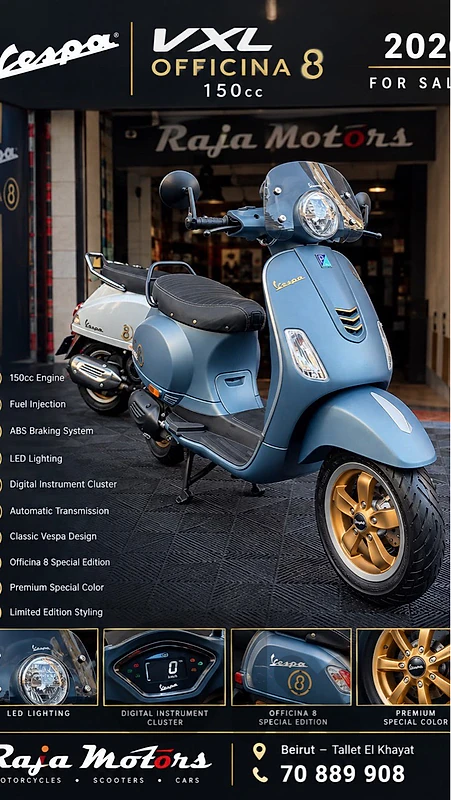 motorcycle for sale vespa vxl officina 8
