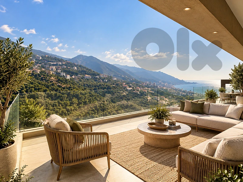 Unfurnished Apartment For Sale in Kfarhbab | Seaview | Terrace 45sqm