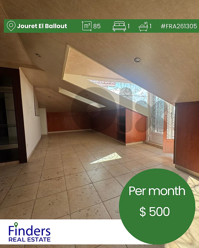 Apartment for rent in Jouret El Ballout!شقة للإيجار في جورة البلوط!