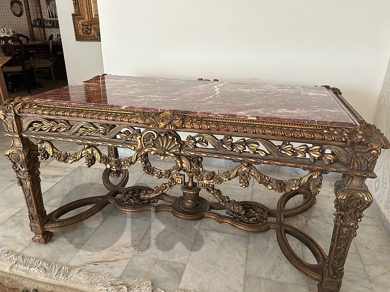 antique table , salon, dinning,