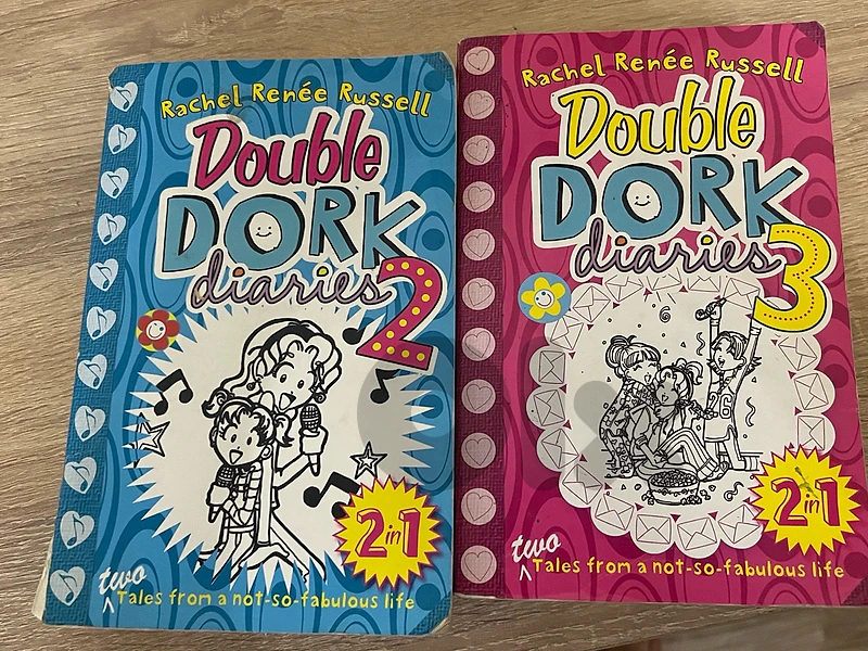 Two, 2 in 1 Dork diaries books