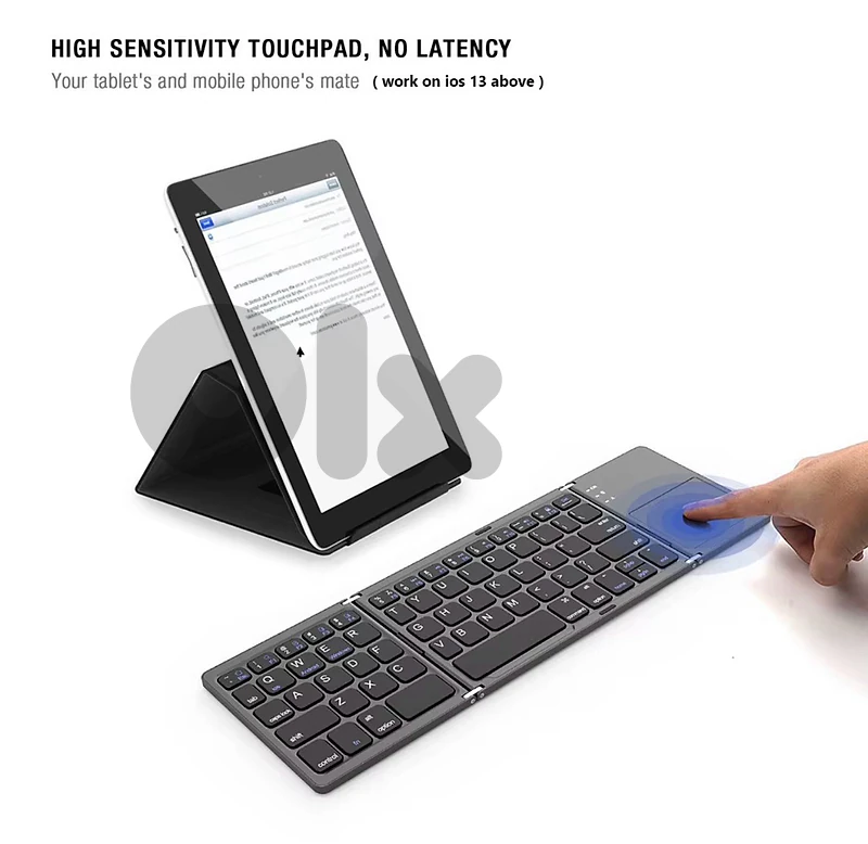 FOLDABLE BLUETOOTH KEYBOARD WITH TOUCHPAD