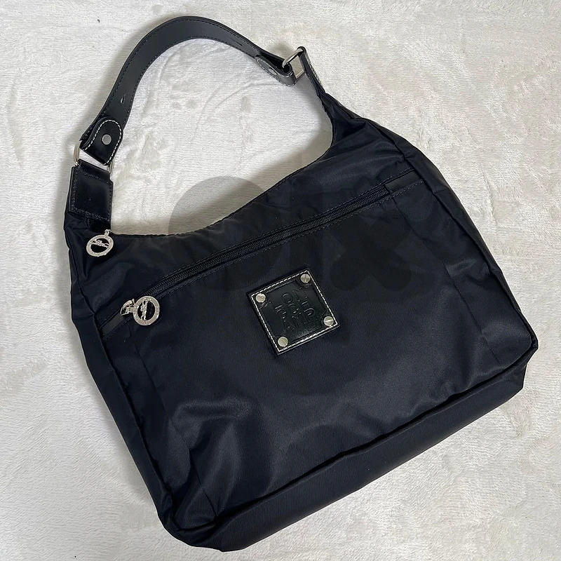 Longchamp black nylon bag