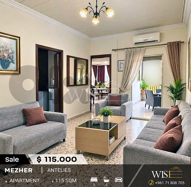 🏠 115 SQM Apartment for SALE in Mezher!