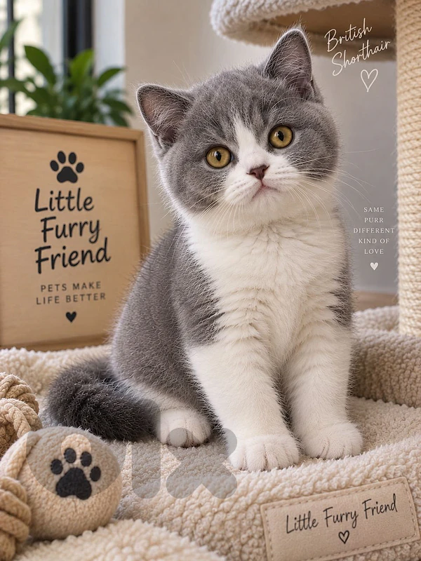 British short hair kitten /Cat/قطط/Available