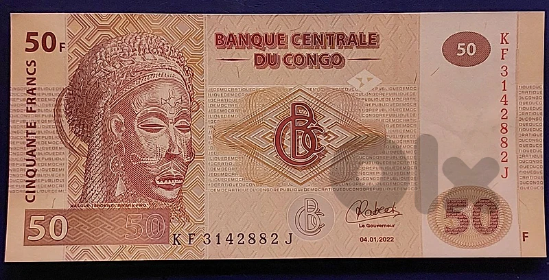 Congo 50 Francs CDF 2022