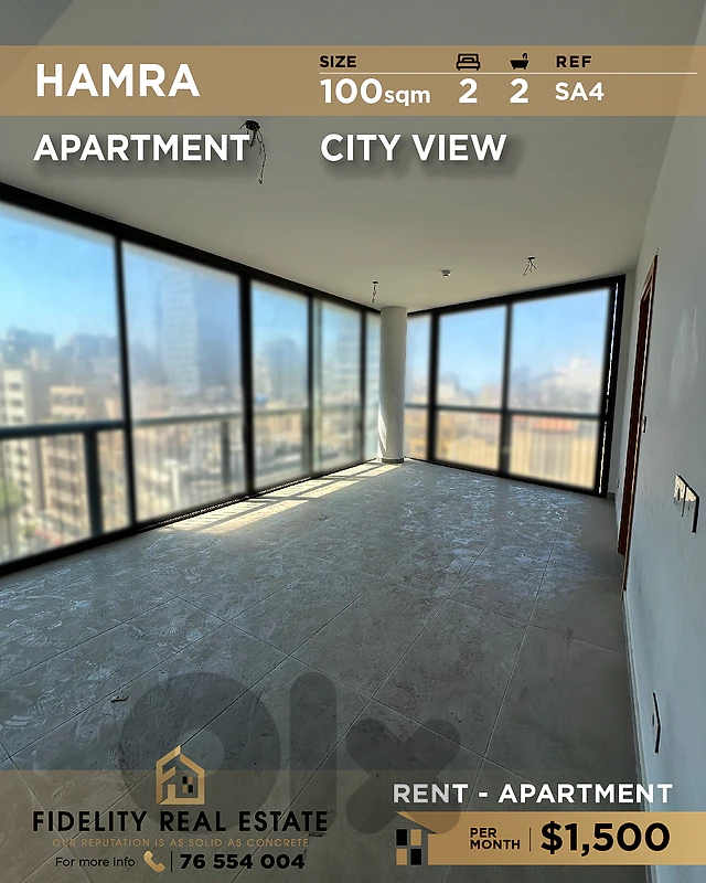 Apartment for rent in Hamra SA4 شقة  للإيجار في الحمرا