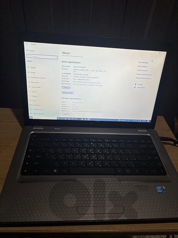 laptop hp G62