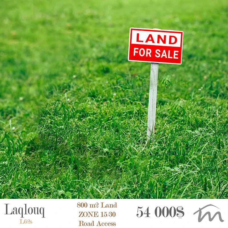 Laklouk | 68$/m² | 800m² Land | 15/30 | Road Access | Mountain View