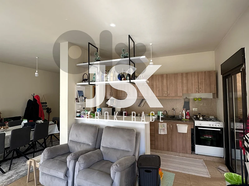 L22582 Fully Furnished Apartment With Roof For Sale in Faraya