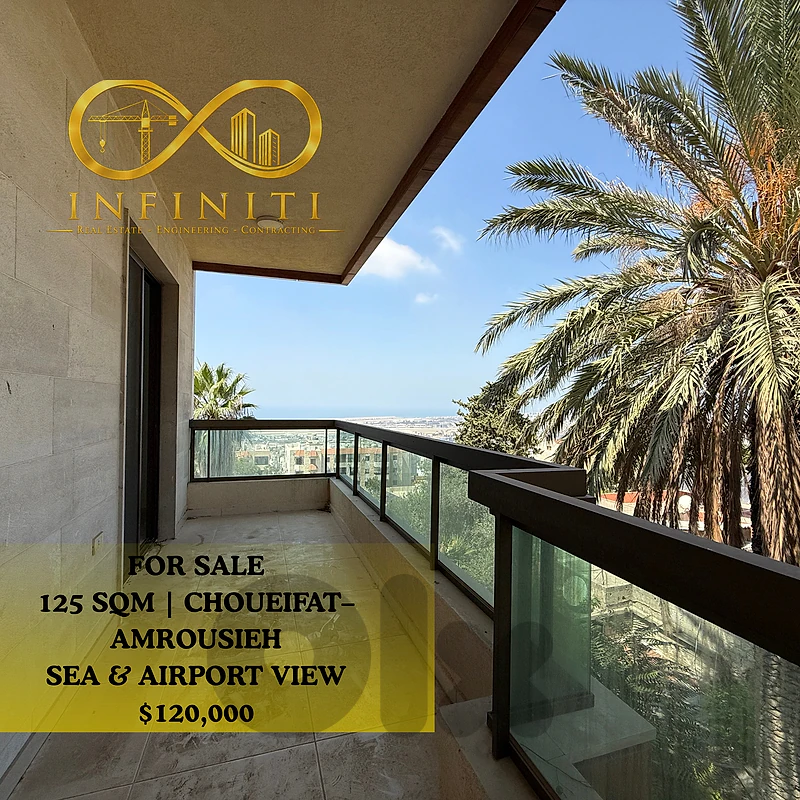 Apartment for sale Choueifat, Aley  شقة للبيع في شويفات العمروسية