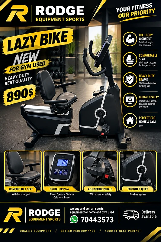 Lazy byke new for gym used heavy duty best quality