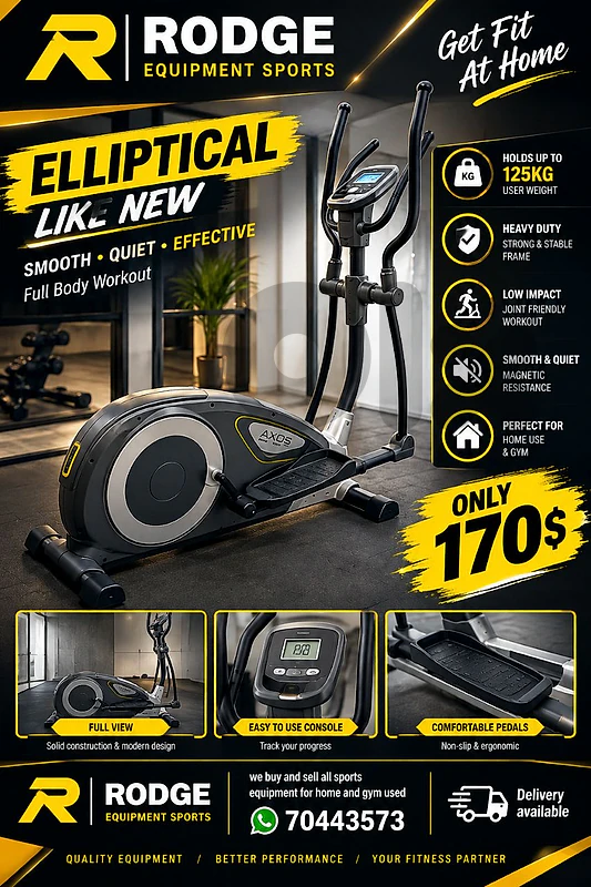 Elliptical like new hold up to 125kg heavy duty