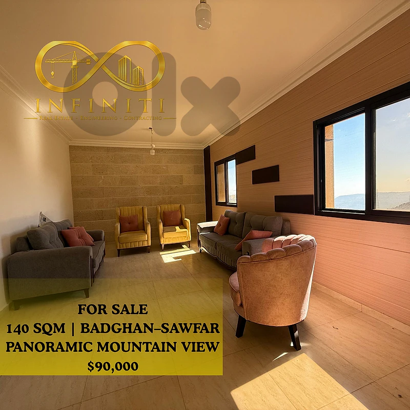 Fully Furnished 140 SQM Apartment for Sale in Sawfar | Mountain View