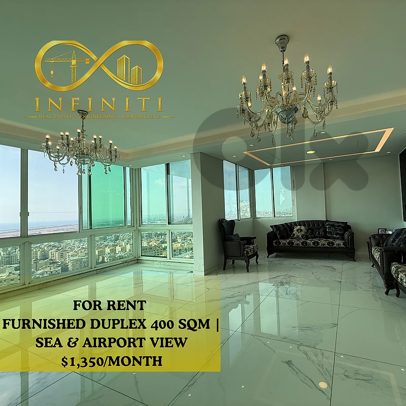Furnished 400 SQM Duplex for Rent in Choueifat | Sea & Airport View