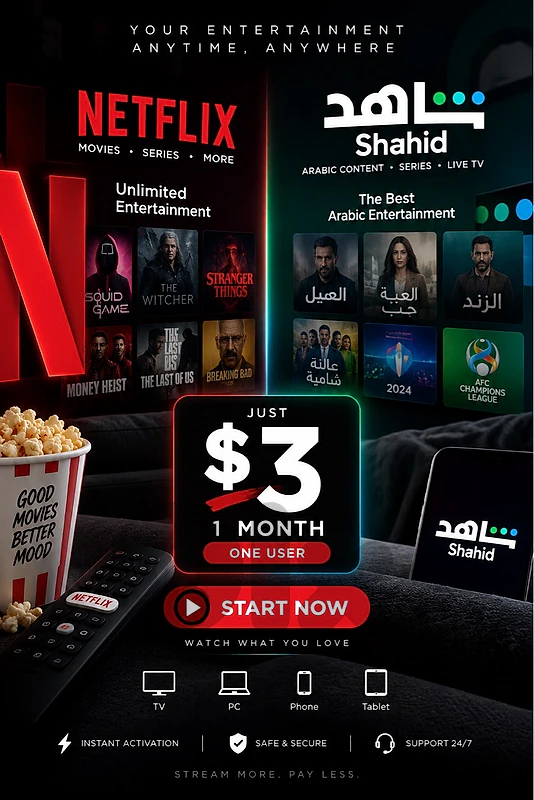 netflix and shahid