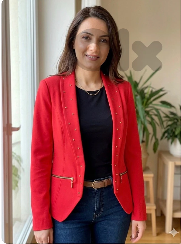 Red elegant blazer