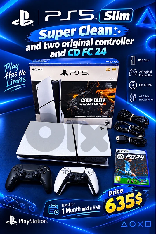 ps5 slim 1 terra 2 orginal controller 1 cd