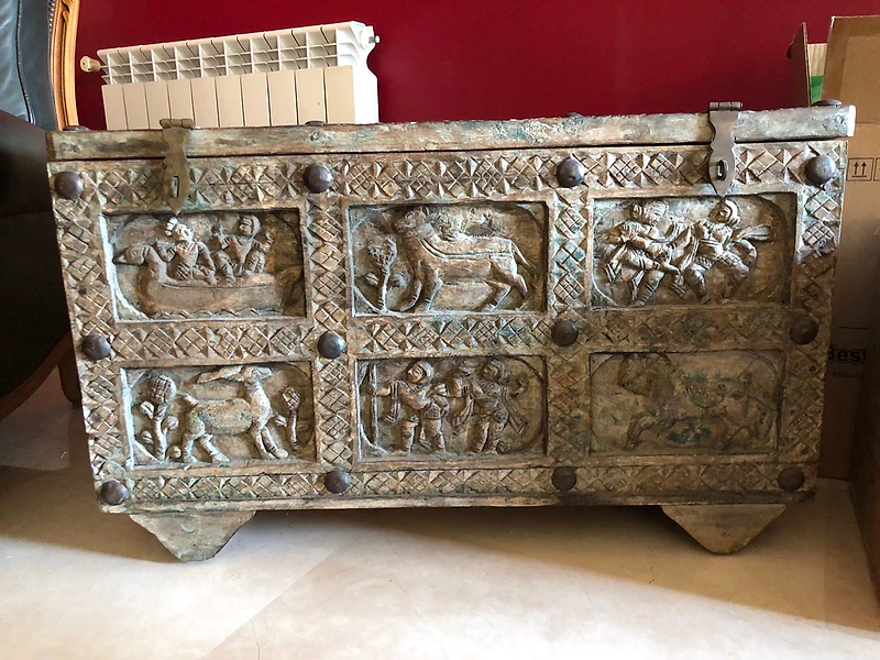 Indian wooden chest