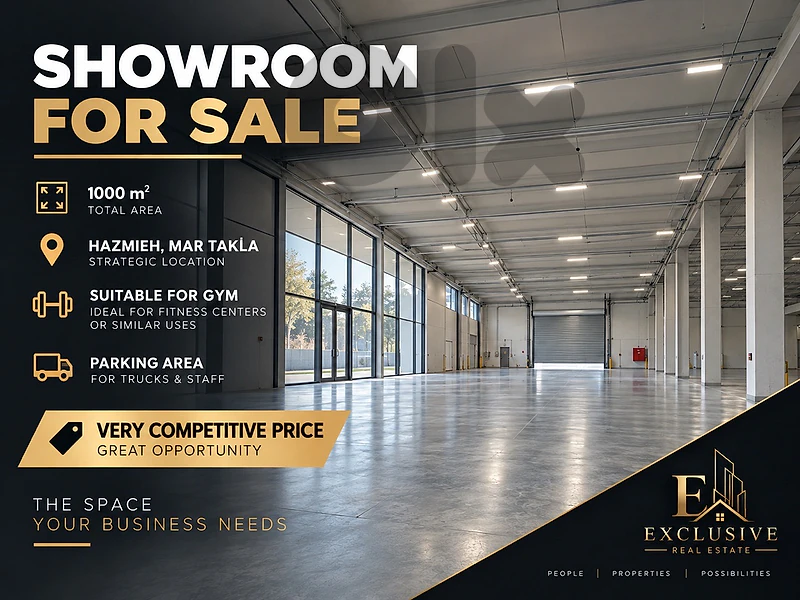 Unique showroom for Sale in Mar Takla صالة عرض في الحازمية – مار تقلا