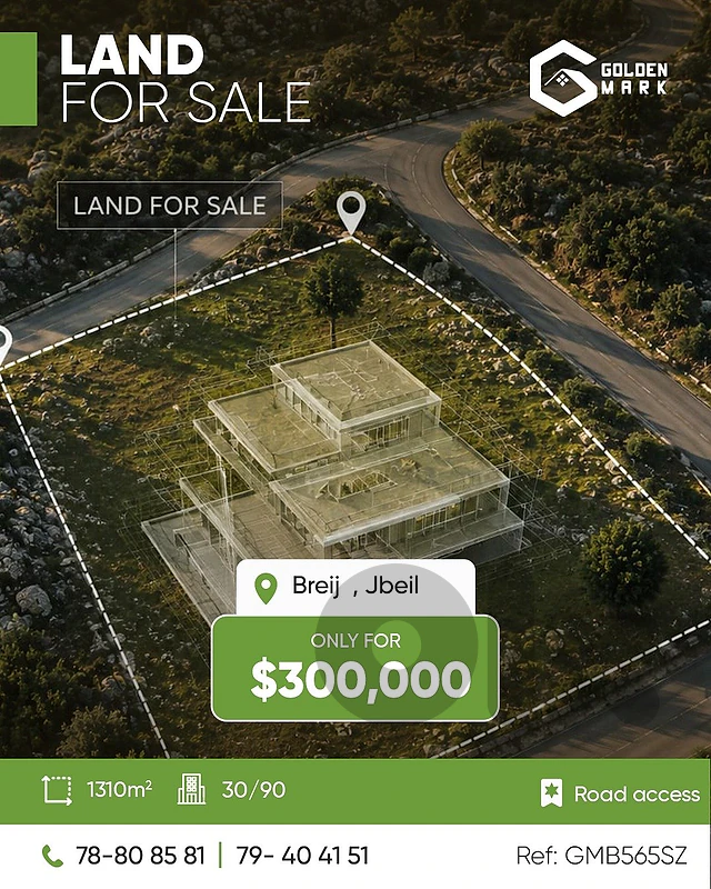 GMB565SZ - Land For Sale In Breij - أرض للبيع في البريج