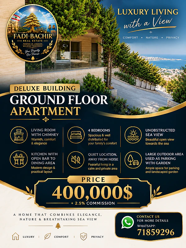 🏡 Luxury Apartment for Sale – Sahel Alma