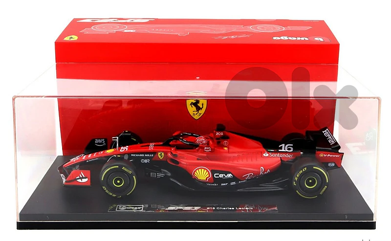 C.Leclerc Ferrari SF23 #16 (With Plastic Cover) model car 1;18
