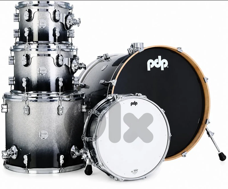 PDP Concept Maple 4-Piece Shell Pack 20", Silver-to-Black Fade