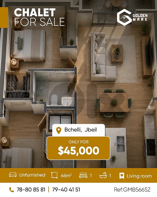 GMB566SZ - Chalet For Sale In Bchelli  - شاليه للبيع في بشلي