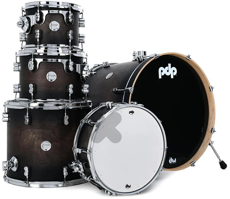 PDP Concept Maple 5-Piece Shell Pack 22", Satin Charcoal Burst