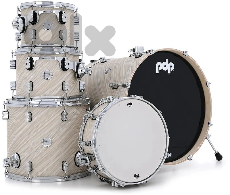 PDP Concept Maple 5-Piece Shell Pack 22", Twisted Ivory