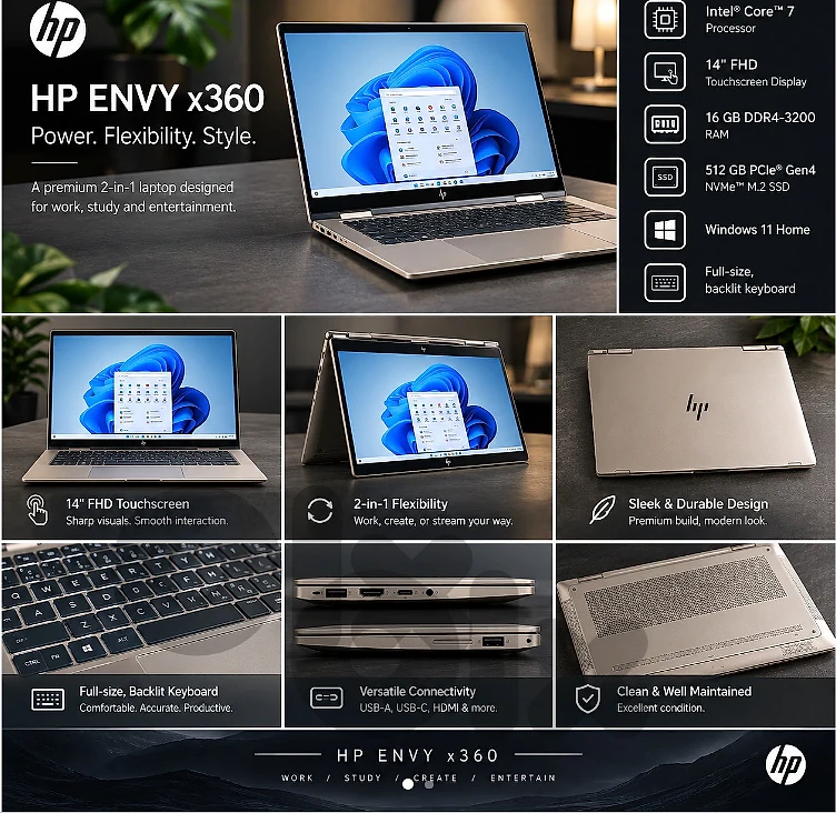 Office laptop touch screen barely used Office laptop touch screen barely used