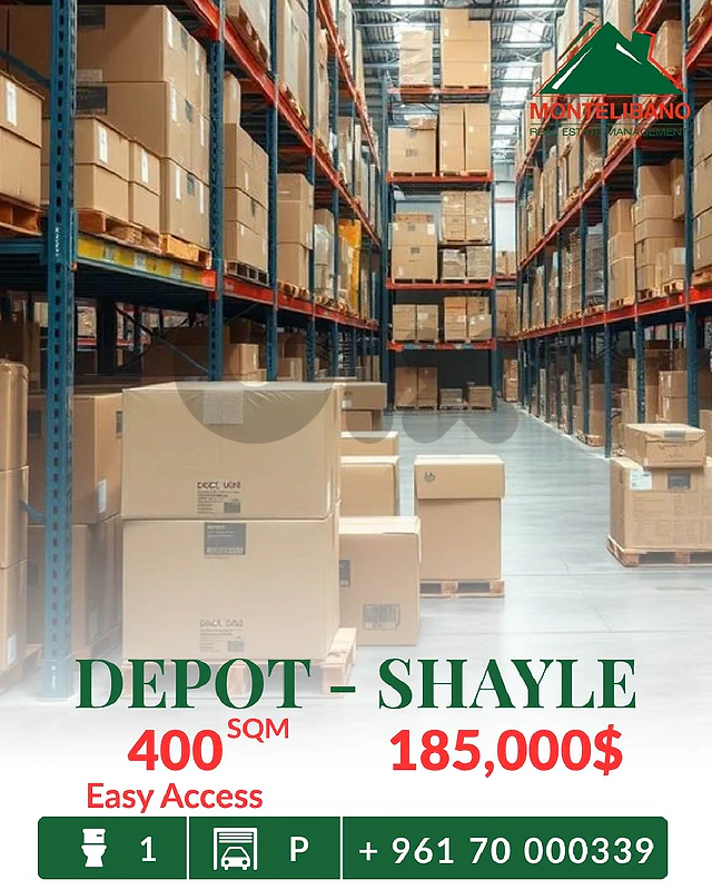 400 sqm Depot For Sale in Shayle سهيلة with Easy Access