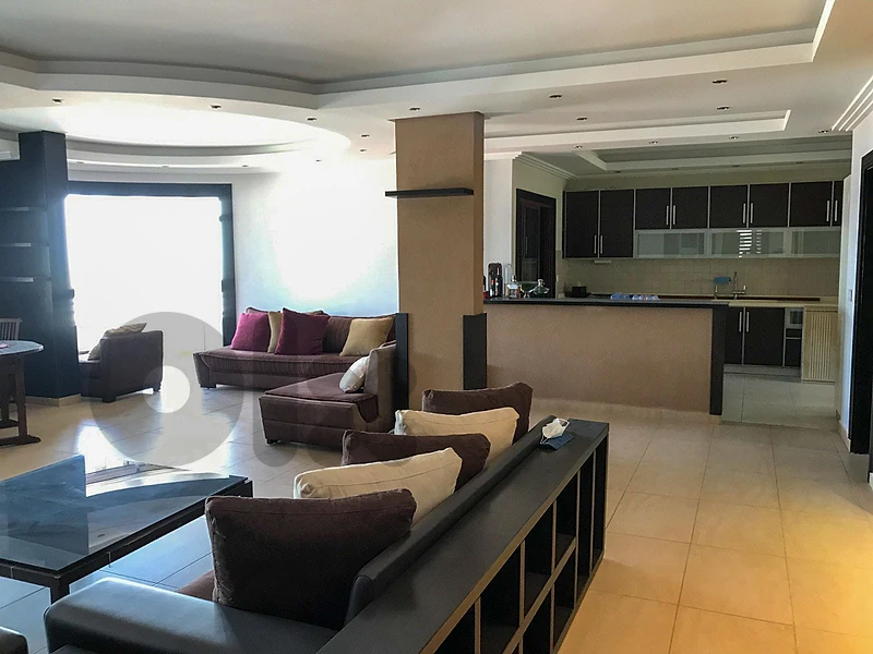 210 SQM Semi Furnished Apartment in Elissar, Metn with Sea View