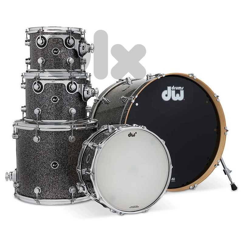 DW Performance Series Black Diamond Finish 5pcs. Shell Drum Set