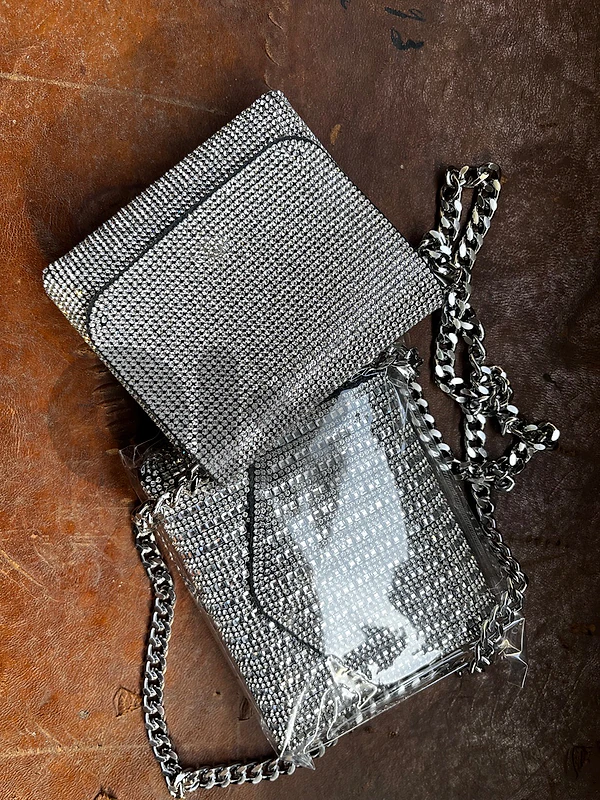 evening chain silver bags on sale