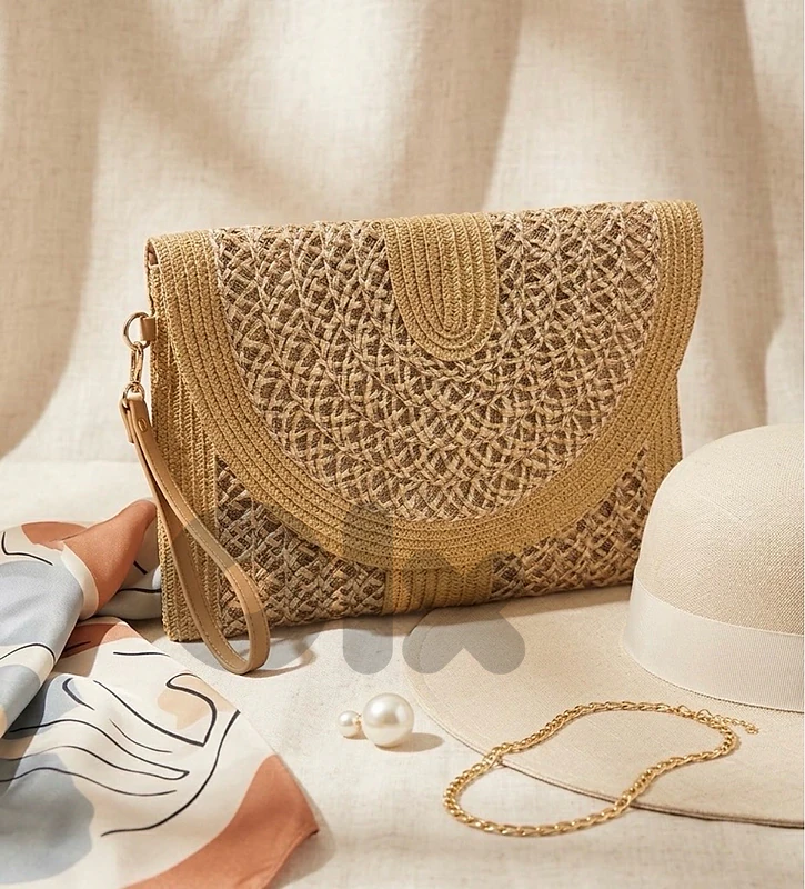 straw clutches summer sale