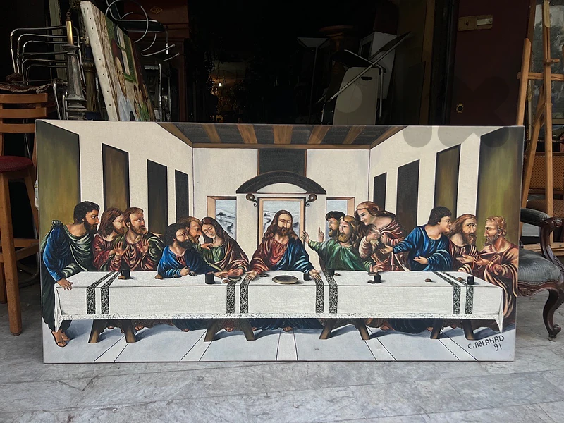 Leonardo Da Vinci The Last Supper big sizee لوحة العشاء السري حجم كبير