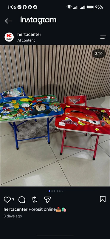 Kids table with chair foldable