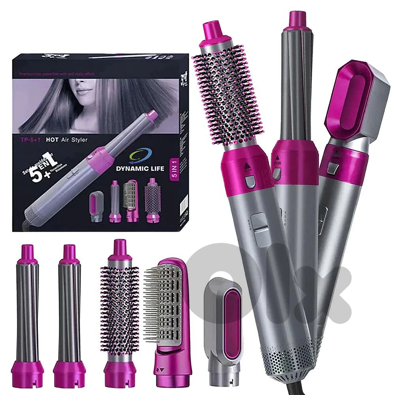 5-in-1 Multifunctional Hot Air Styler – Hair Dryer, Curler & Straighte