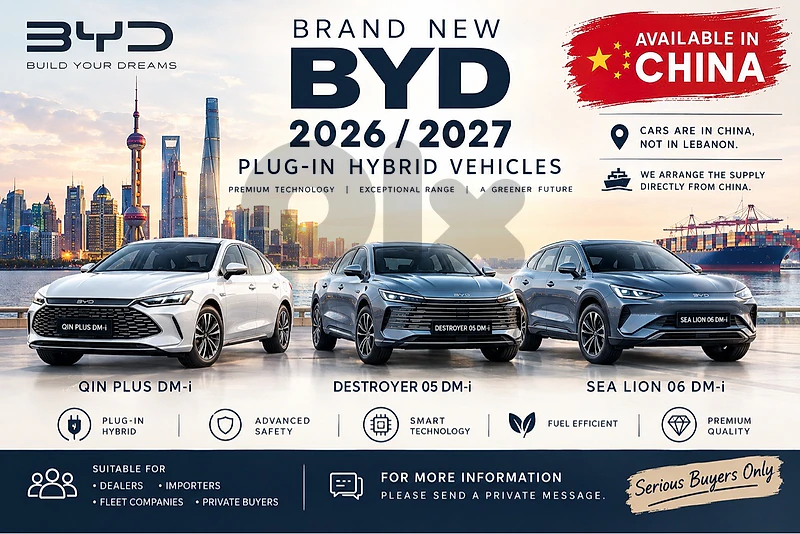 BYD new 2026 2027 directly from China
