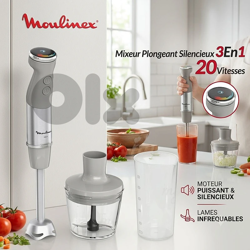 hand mixer set MOULINEX quickchef+ 1000watt