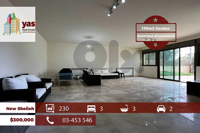 New Sheileh 230m2 | 170m2 Garden | Private Entrance | KS