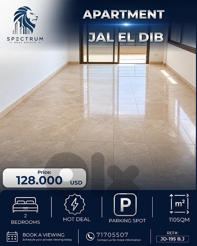 2 BEDS | JAL EL DIB PRIME | BRAND NEW | PARKING, (JD-195) B.J