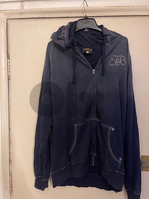 Fishbone sweater blue size xxl