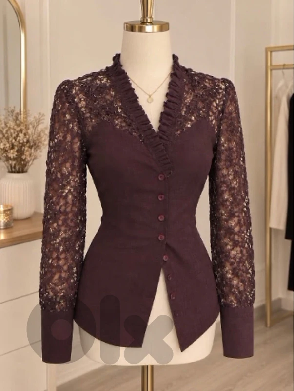 brown elegant chemise