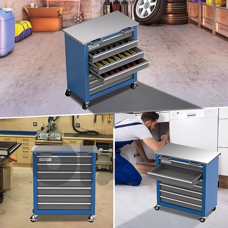 7 Darwers Rolling Tool chest with key locking system